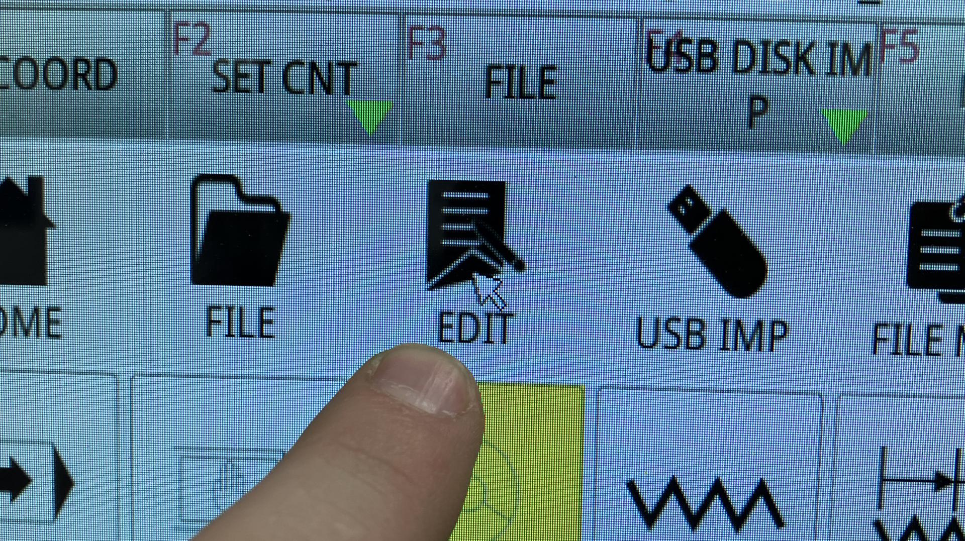 Klikšķināt uz EDIT pogas