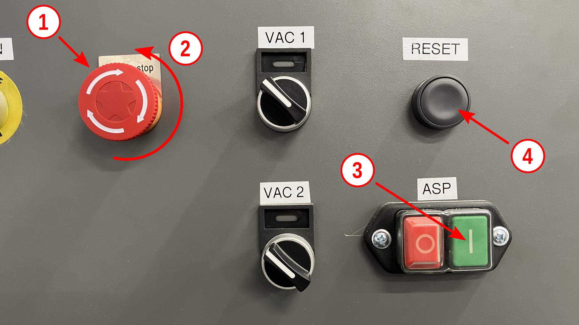 Iekārtas ieslēgšana