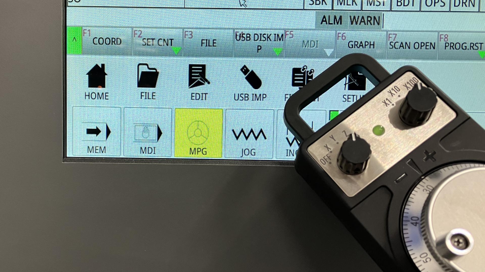 MPG režīms un pozicionēšanas pults